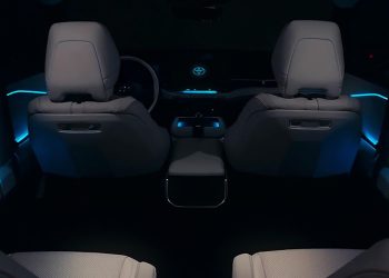 Toyota teases interior of three-row electric SUV